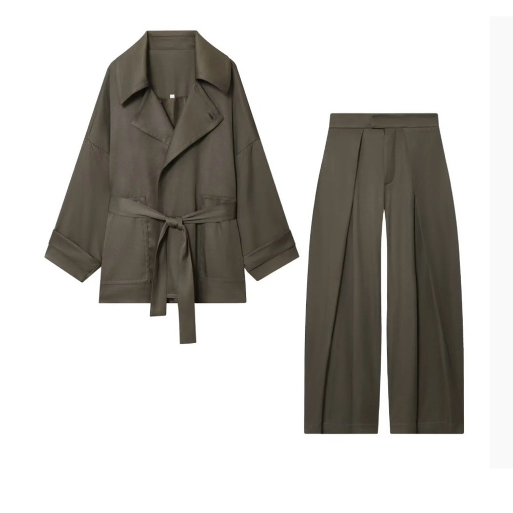 Olive Green Women's Set Zara Inspired